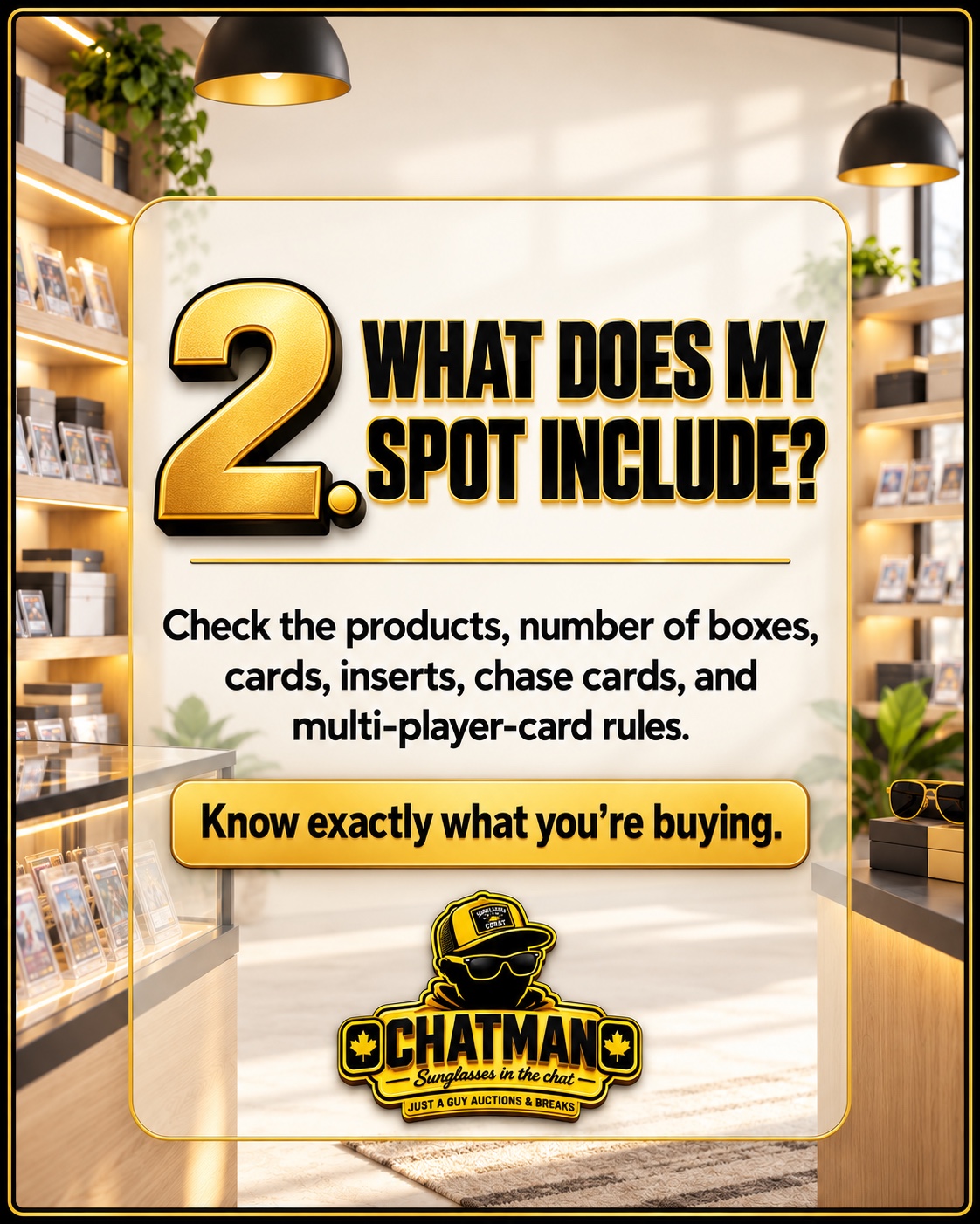 02. What does my spot include?