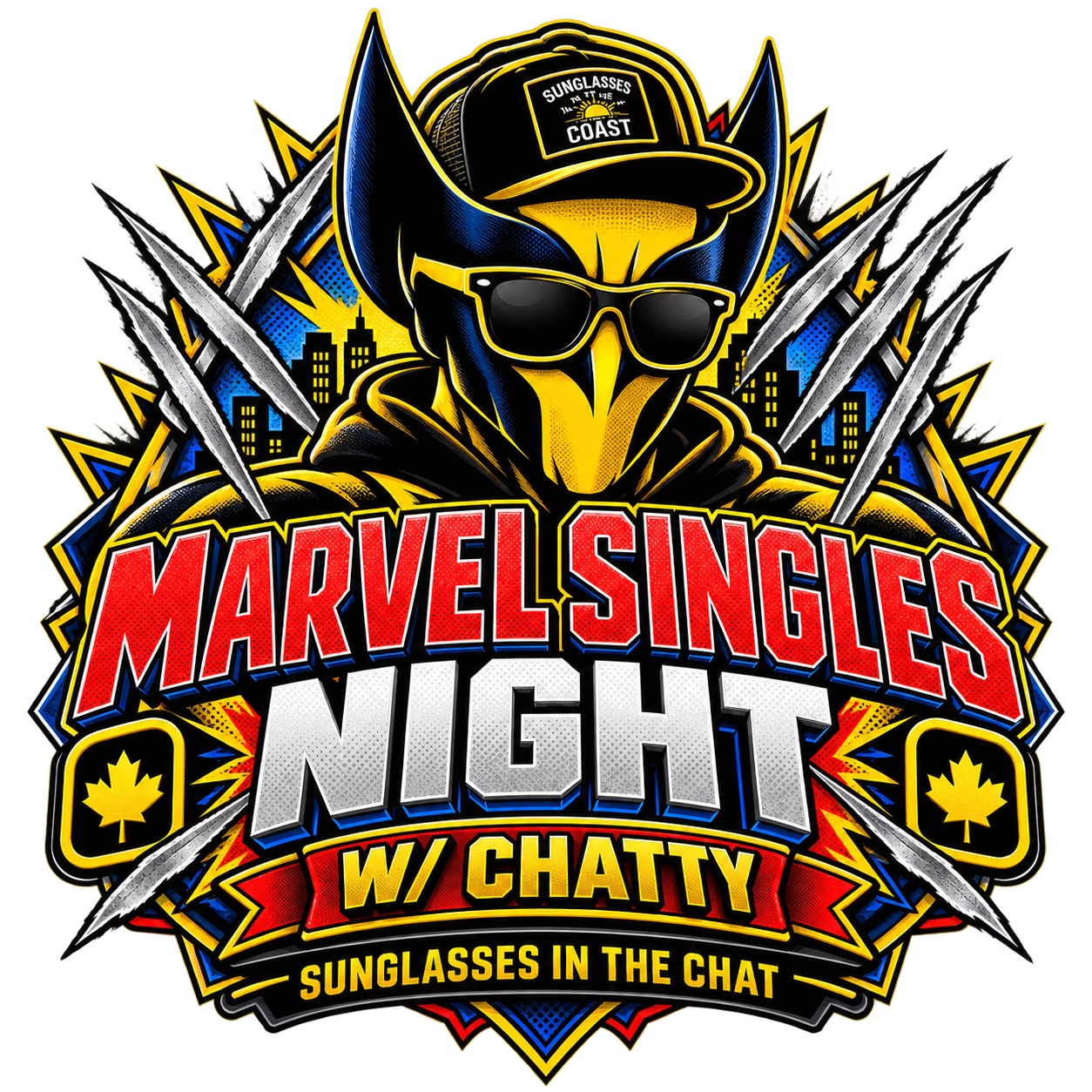 Marvel Singles Night with Chatty badge